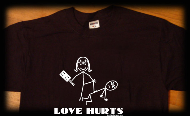 love hurts stick figures